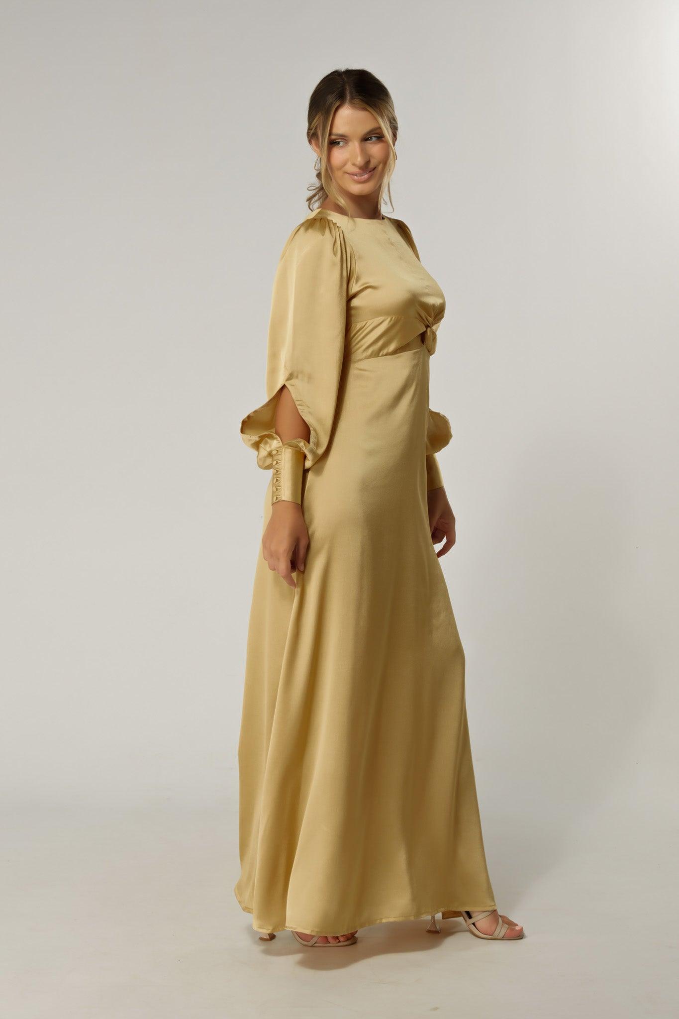 Soft sales gold dress