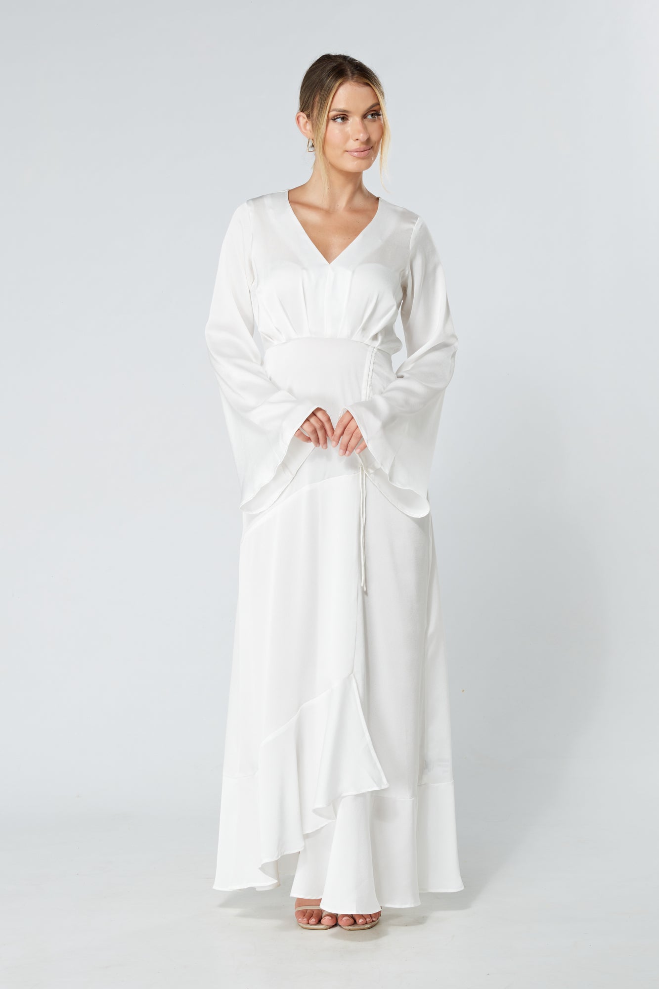 Maxi white kimono hotsell