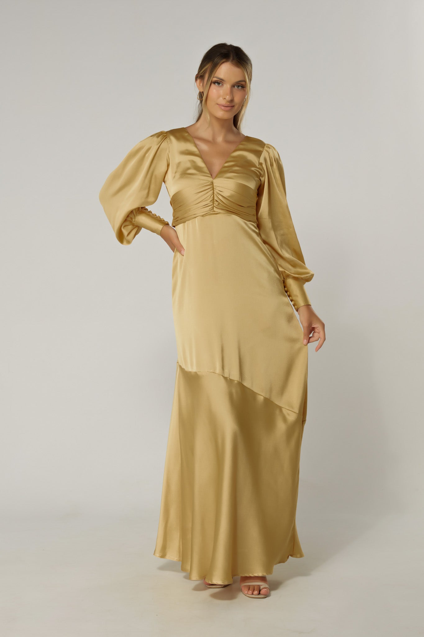 Light hotsell gold gown