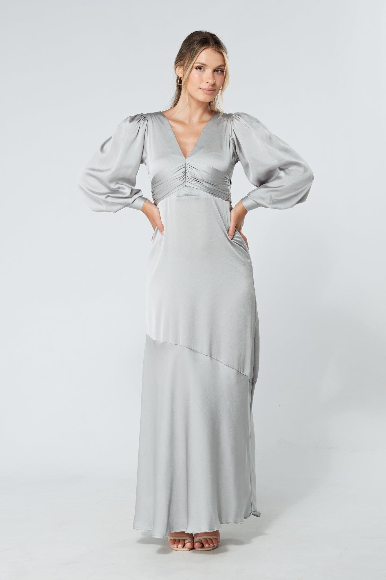 Light gray 2025 maxi dress