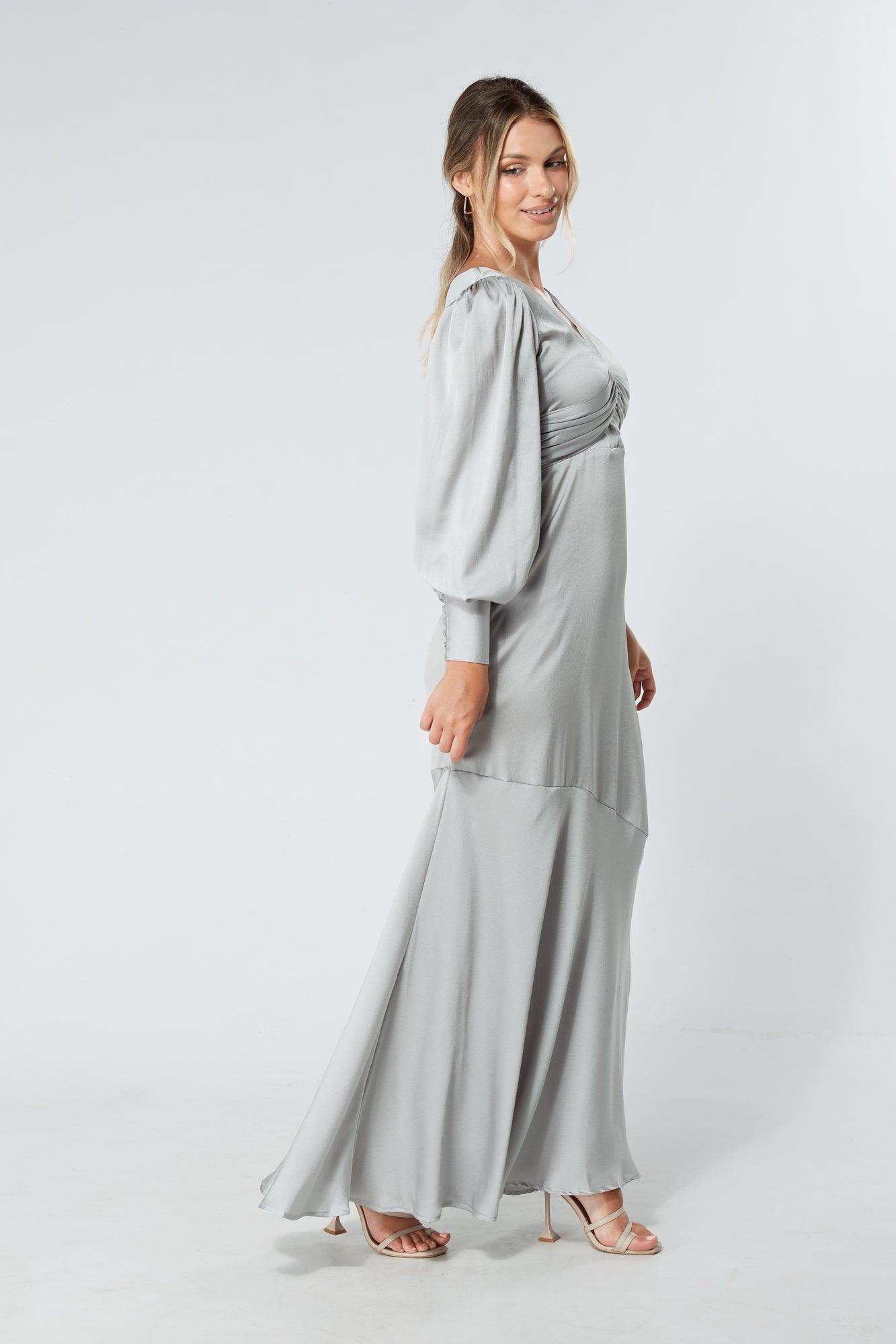 Light grey maxi clearance dresses