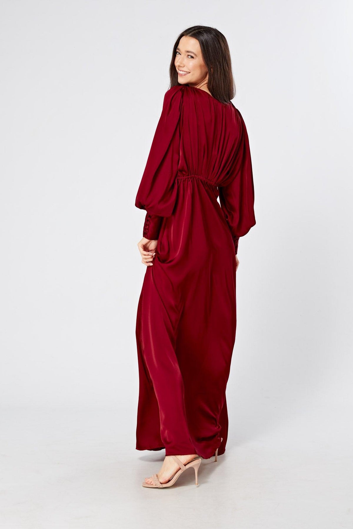 Deep red hotsell maxi dress